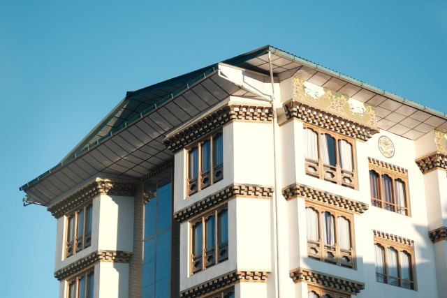 The Elgin Nor-Khill — Hotel exterior at Paljor Stadium Road, central Gangtok, East Sikkim, 1,650m