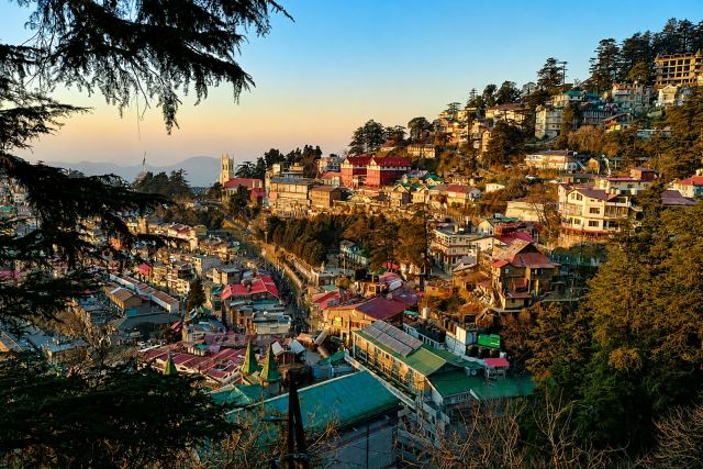 The Oberoi Cecil, Shimla — the surrounding landscape at Chaura Maidan, near The Mall, Shimla, Himachal Pradesh, 2,205m