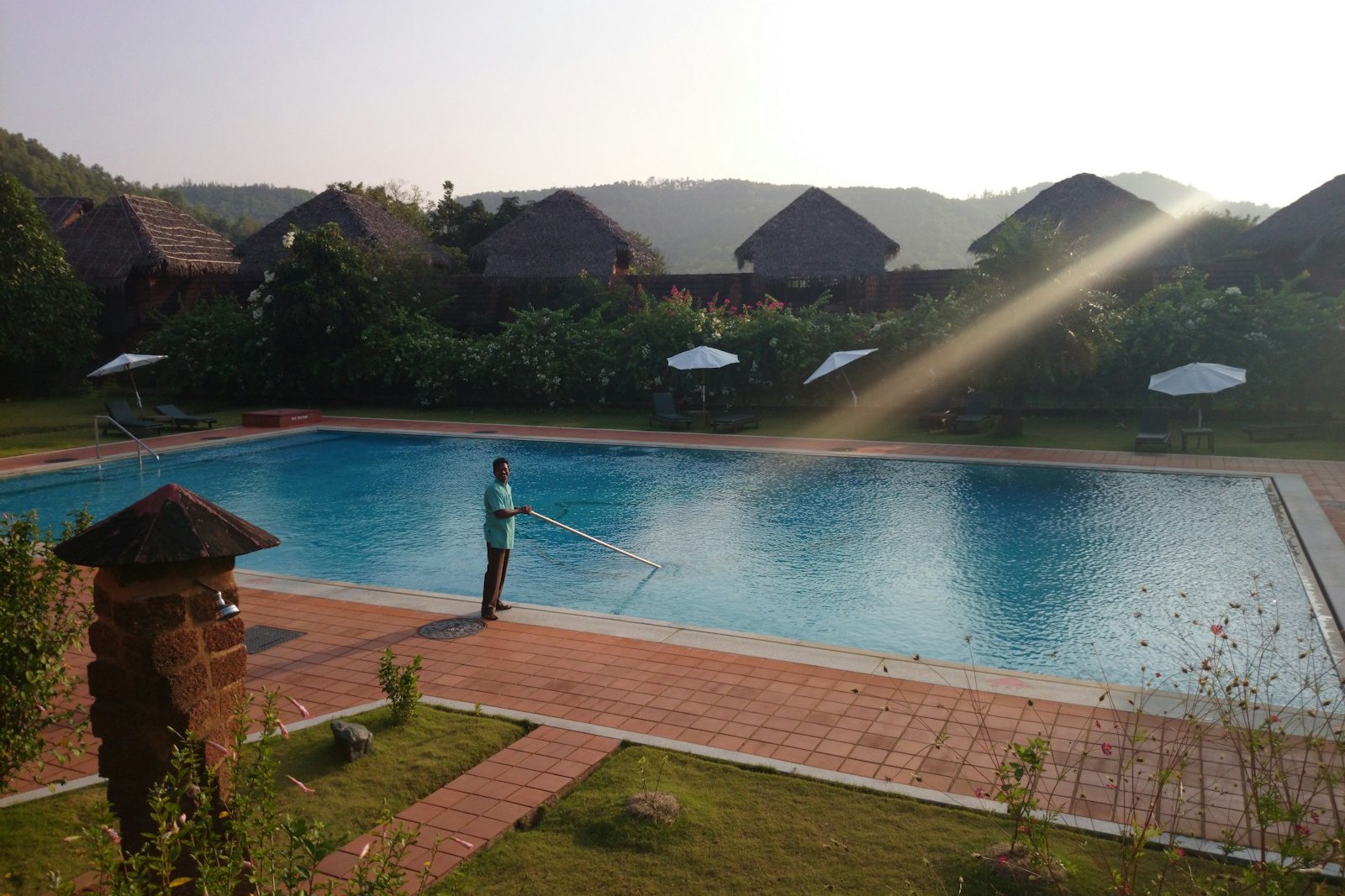 SwaSwara, CGH Earth — Resort exterior at Gokarna — above Om Beach